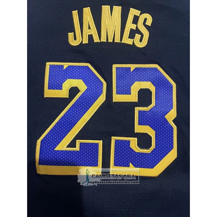 Camiseta Nino Los Angeles Lakers LeBron James NO 23 Earned 2021-22 Negro